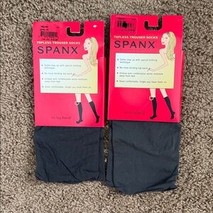 SPANX Trouser Socks - Gray Flat & Grey Rib (2 Pack)